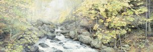 近现代 黄有维 山涧 199x68[山水]