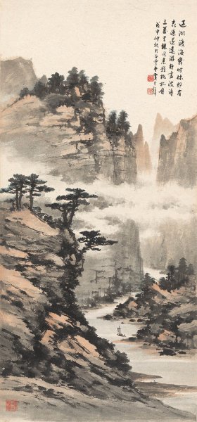 近现代 黄君壁 书画02-N 56×121[山水]
