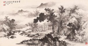 近现代 黄君壁 山水 114x60[山水]