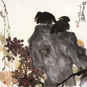 近现代 高冠华 (44)43×43[花鸟] 