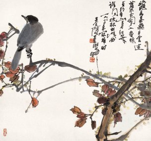 近现代 高冠华 (46)43×41[花鸟]