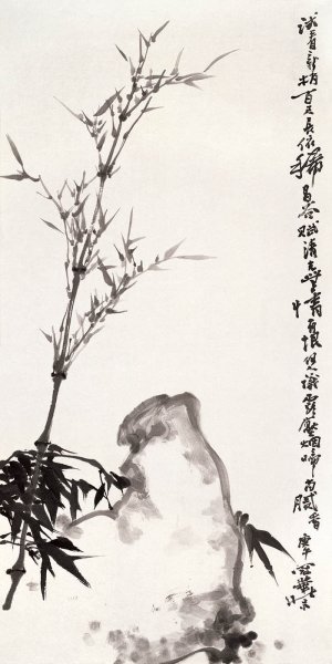 近现代 高冠华 (13)22×45[花鸟]