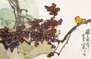 近现代 高冠华 (27)44×29[花鸟]