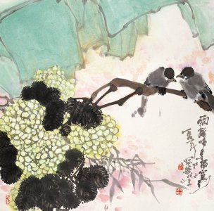 近现代 高冠华 (11)44×44[花鸟]