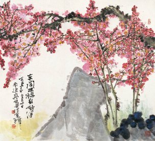 近现代 高冠华 (28)43×39[花鸟]