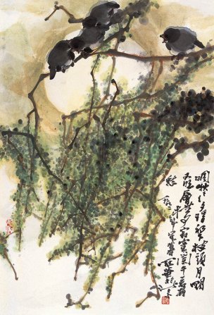 近现代 高冠华 (12)30×44[花鸟]