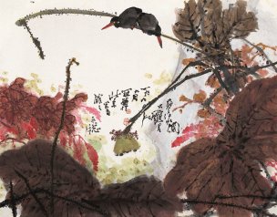 近现代 高冠华 (10)44×35[花鸟]