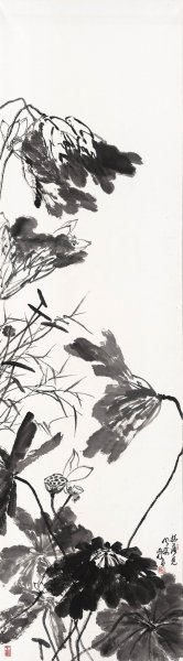 近现代 韩文莱 YY1202001-52 63x225[花鸟]