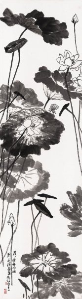 近现代 韩文莱 YY1202001-51 63x225[花鸟]