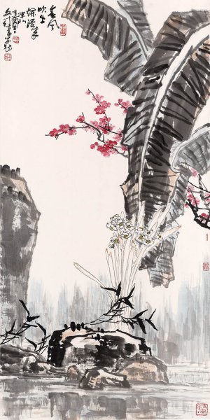 近现代 韩文莱 YY1202001-10 69x137[花鸟]