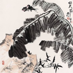 近现代 韩文莱 YY1202001-26 69x68[花鸟]