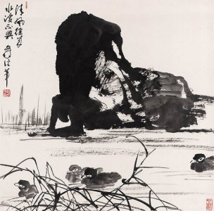 近现代 韩文莱 YY1202001-28 69x68[花鸟]