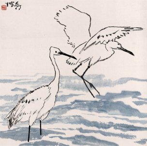近现代 韩文莱 YY1202001-22 69x69[花鸟]