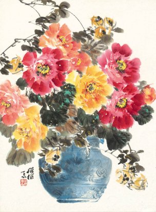 近现代 陈葆棣 洛阳春色 51x70[花鸟]