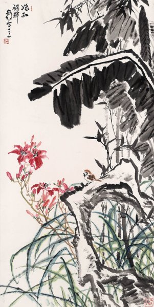 近现代 韩文莱 YY1202001-03 69x137[花鸟]