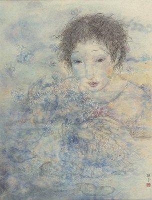 近现代 陈子 少女-6 32×42[人物]