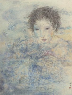近现代 陈子 花语系列之116-S 32×42[人物]