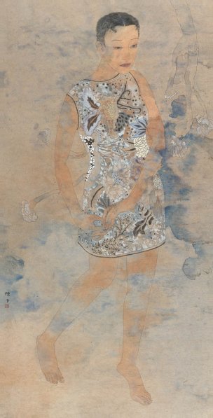 近现代 陈子 花语系列之十一-S 22×42[人物]