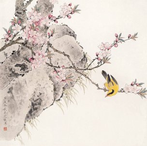 近现代 龚文祯  (75)29×29[花鸟]