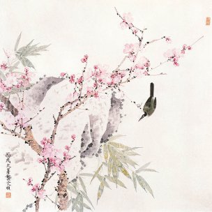 近现代 龚文祯  (87) 29×29[花鸟]