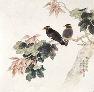 近现代 龚文祯  (29) 29×29[花鸟]