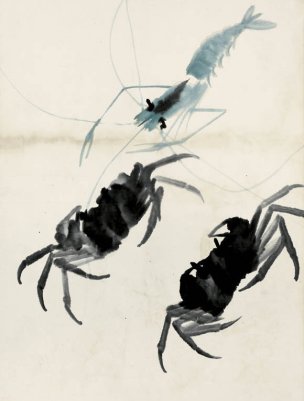 近现代 齐白石 鱼虾册页 未命名 1164 36x48[其它]