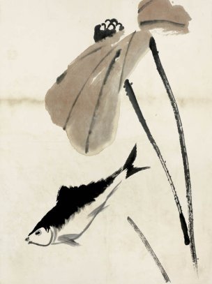 近现代 齐白石 鱼虾册页 未命名 1118 36x48[其它]