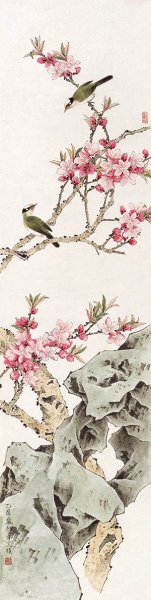 近现代 龚文祯  (34)7×29[花鸟]