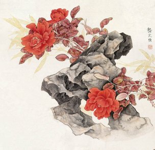 近现代 龚文祯  (31)29×29[花鸟]
