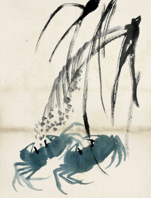 近现代 齐白石 鱼虾册页 未命名 1148 36x48[其它]
