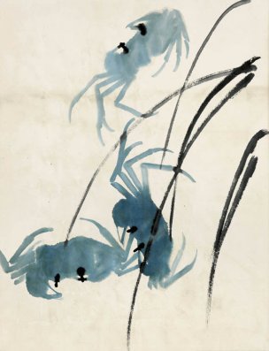 近现代 齐白石 鱼虾册页 未命名 1158 36x48[其它]