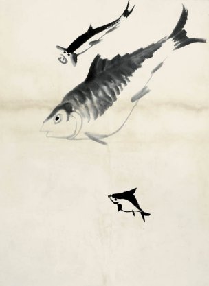 近现代 齐白石 鱼虾册页 未命名 1167 36x48[其它]