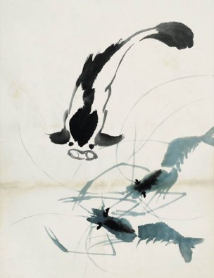 近现代 齐白石 鱼虾册页 未命名 1057 36x48[其它]