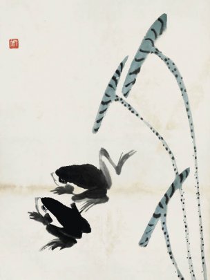 近现代 齐白石 鱼虾册页 未命名 1056 36x48[其它]