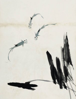 近现代 齐白石 鱼虾册页 未命名 1066 36x48[其它]