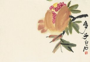 近现代 齐白石 花卉册页-G 30x20[花鸟]