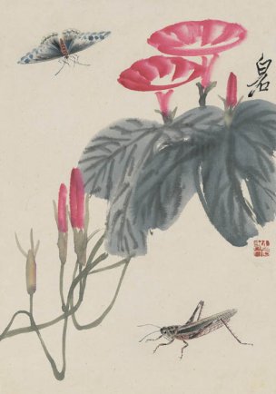 近现代 齐白石 拍照册页20开-10 21x30[花鸟] 