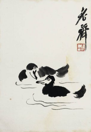 近现代 齐白石 册页拍照小片116开 499-1 28x40[花鸟