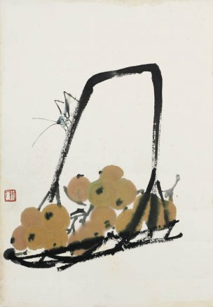 近现代 齐白石 册页拍照小片116开 454 -1 28x40[花鸟