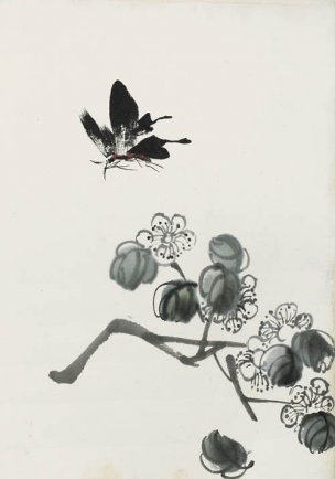 近现代 齐白石 册页拍照小片116开 456 28x40[花鸟
