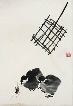 近现代 齐白石 册页83开 603 28x40[花鸟]