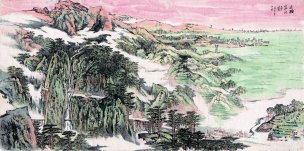 近现代 陆俨少 旧貌换新颜2 112X56[山水] 