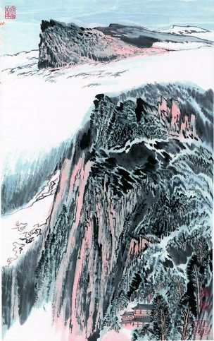 近现代 陆俨少 峨眉山2 61X97[山水] 
