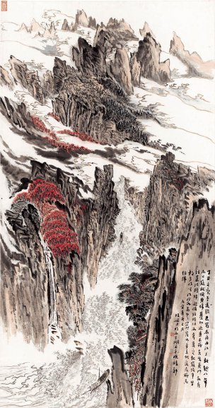 近现代 陆俨少 千里江陵图98-183cm[山水]