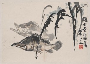 近现代 钱松喦 山水册页 (2) 32x23[其它]