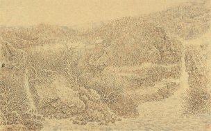 近现代 金兆韬 回春争流-N-3 60X38[山水]
