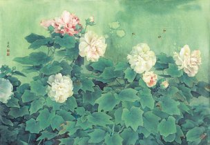 近现代 邹传安 婷婷风韵胜春华-X 134x92[花鸟]