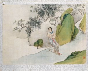 近现代 费丹旭 绘十二金钗册6 42×34[人物] 