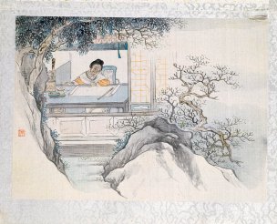 近现代 费丹旭 绘十二金钗册10 42×34[人物] 