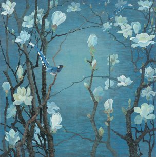 近现代 袁运甫 玉兰花开-103x103[花鸟]